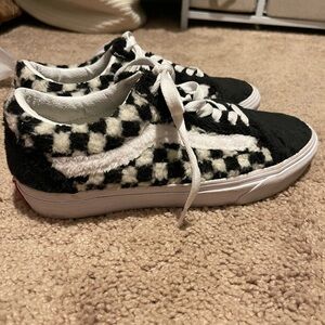 Vans Black and White Checkered Sneakers